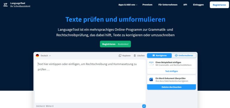 Immer die richtige RECHTSCHREIBUNG und GRAMMATIK – For Free